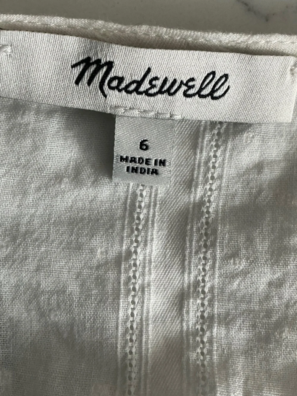 Madewell white cotton